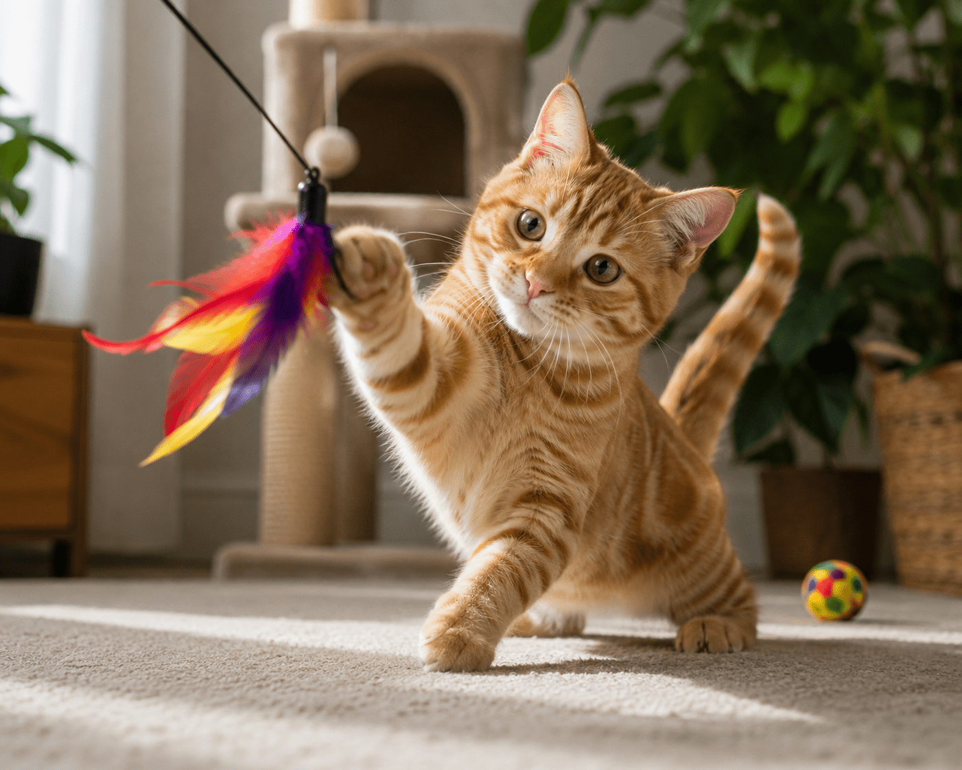 Cat playing