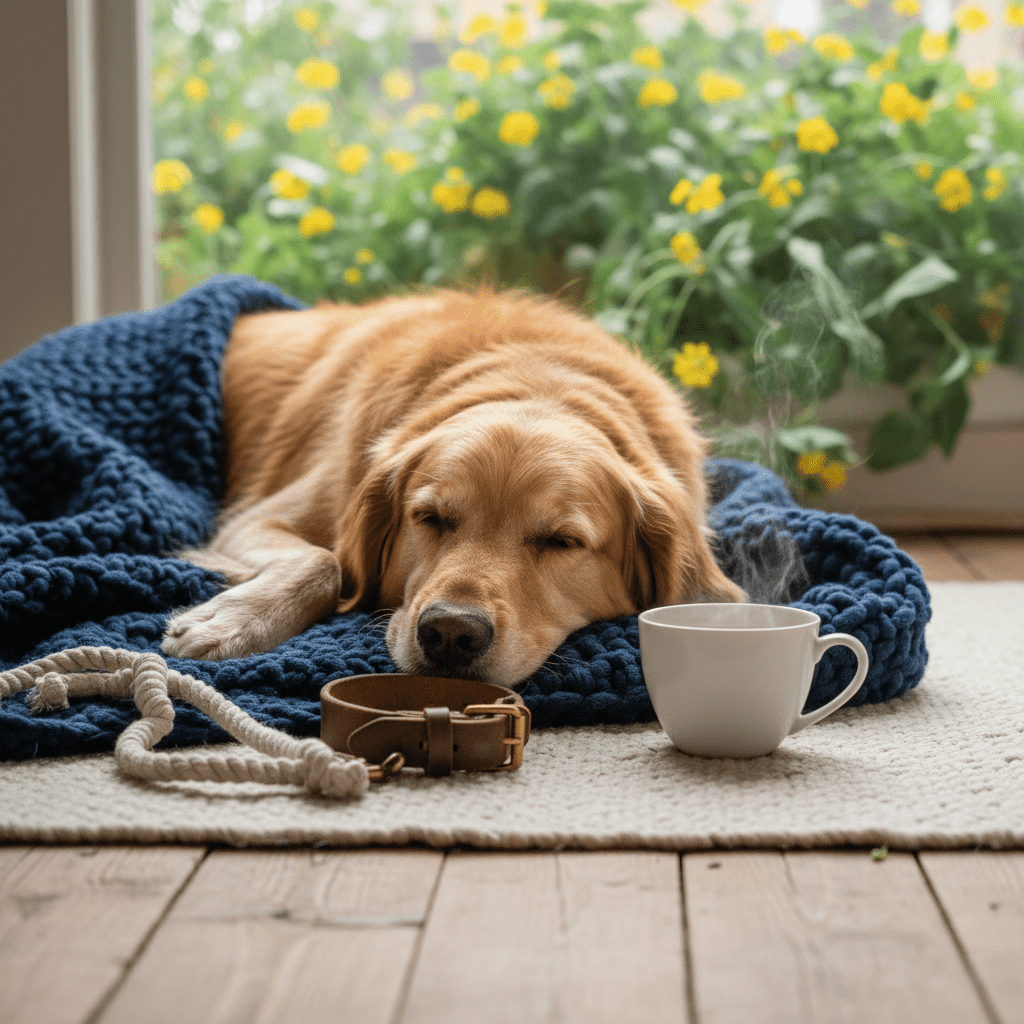 peaceful dog