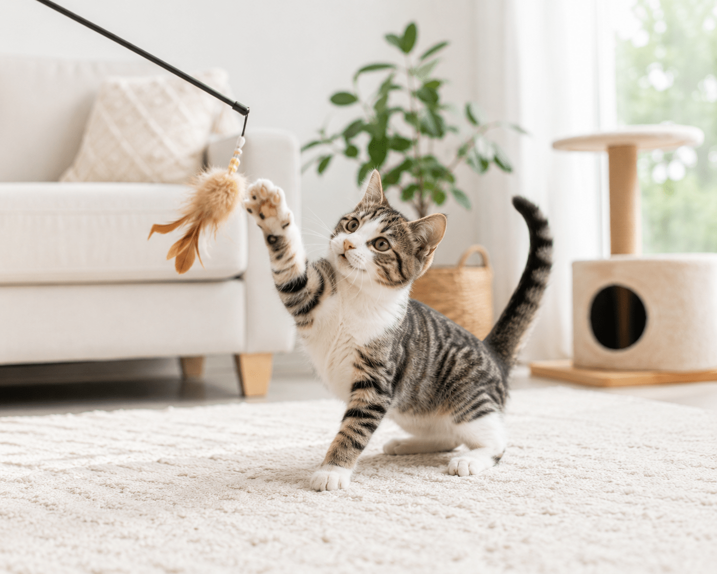 Cat playing