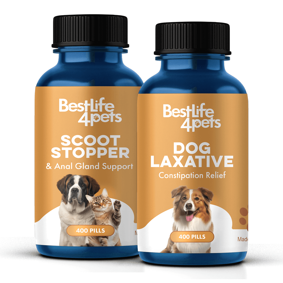 Dog Constipation & Scooting Relief Bundle (Constipation, Scooting, Anal Gland Support) BestLife4Pets