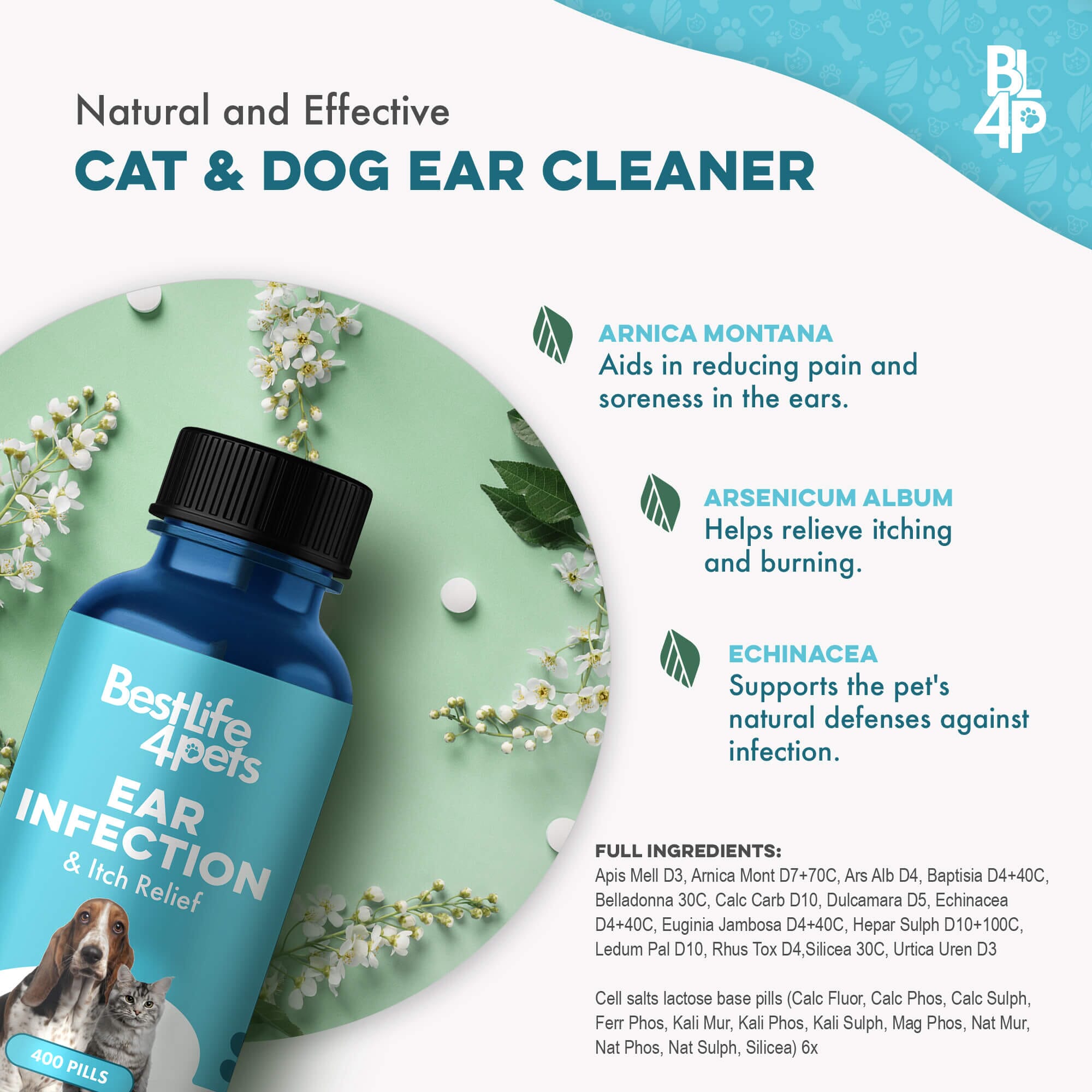 Ear Infection & Itch Relief for Dogs and Cats BestLife4Pets