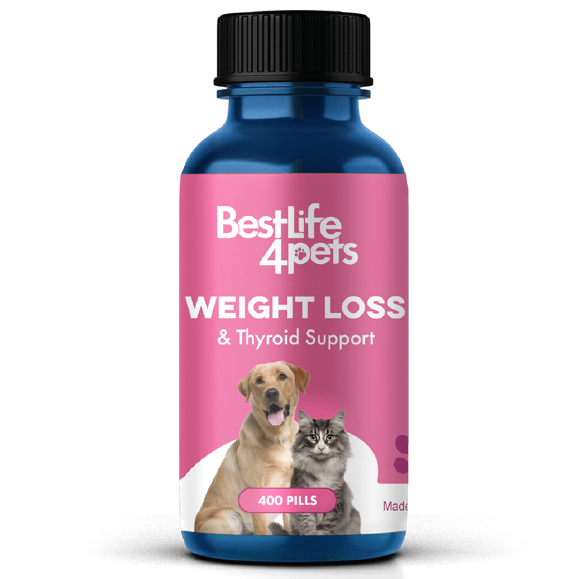 Natural Weight Loss & Thyroid Support Supplement for Dogs & Cats BestLife4Pets