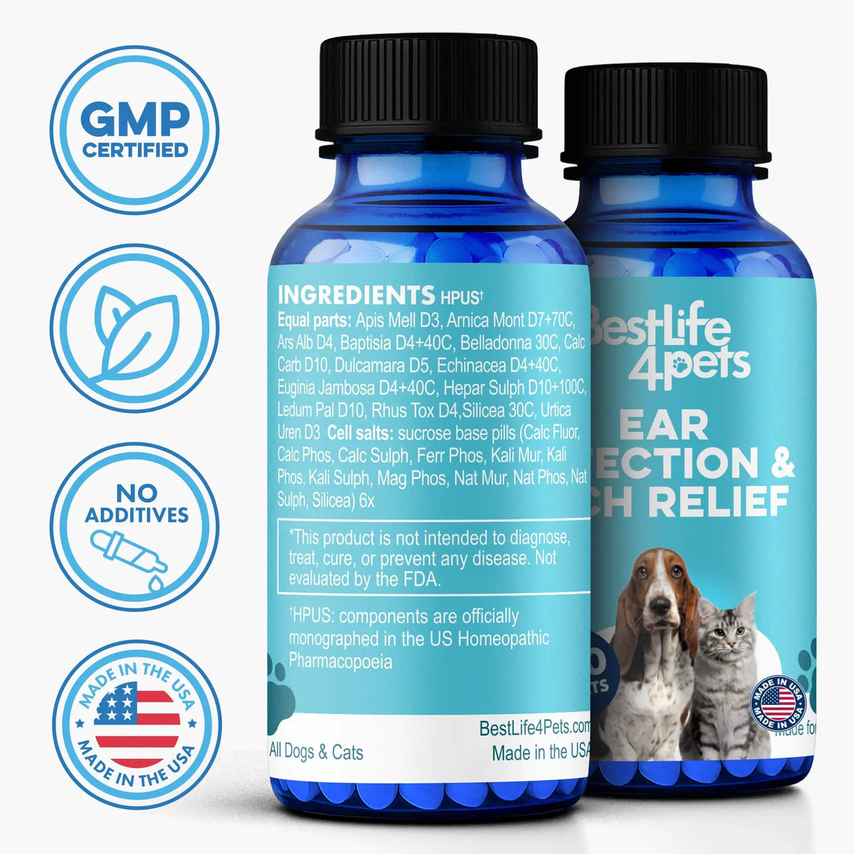Dog & Cat Ear Infection & Itch Relief Remedy