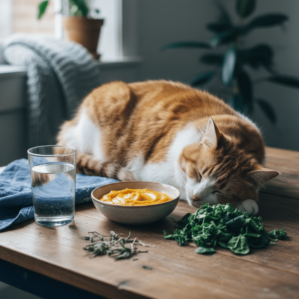 how to relieve constipation in cats