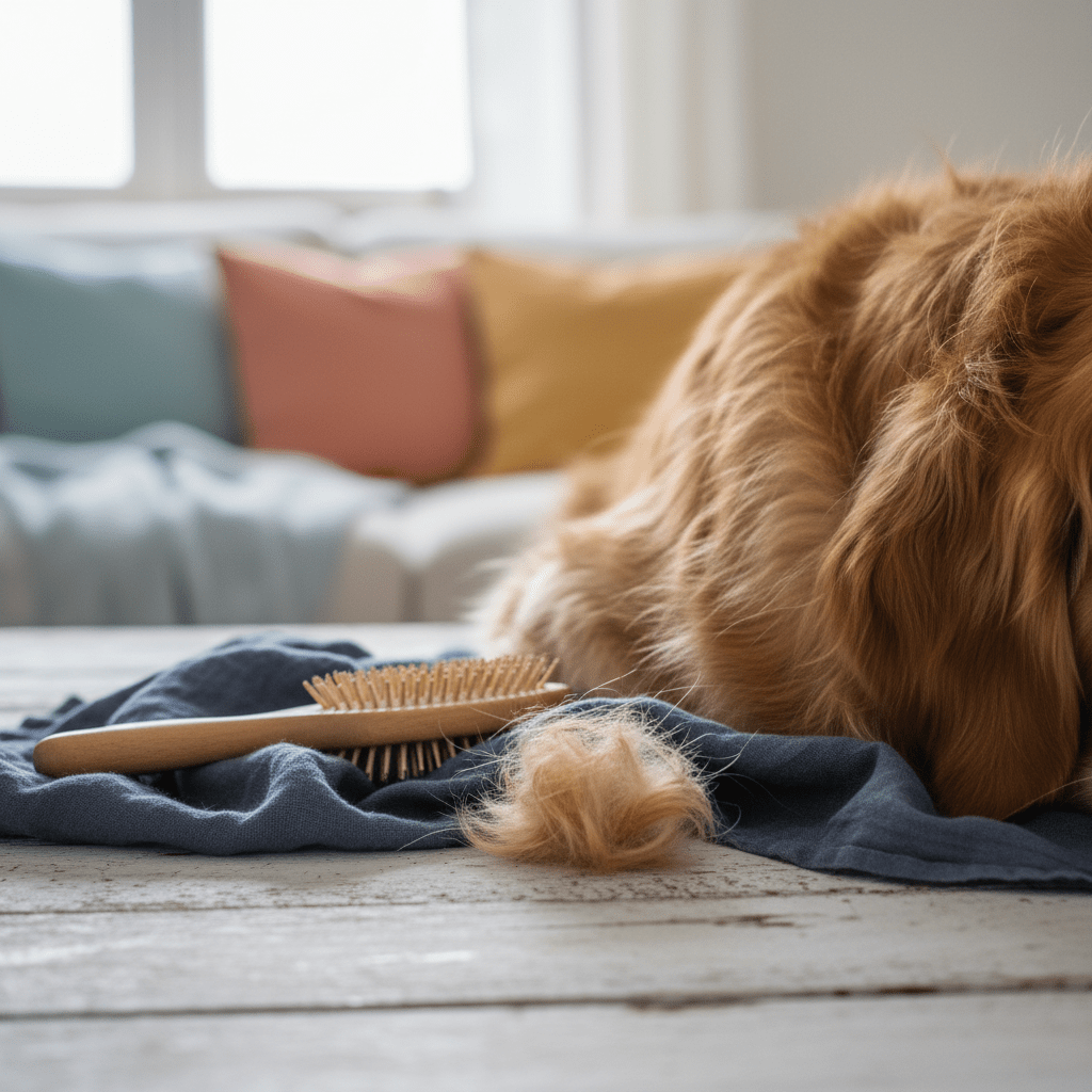 dog hairs