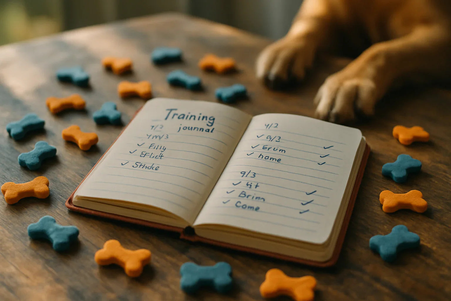 training dogs with treats