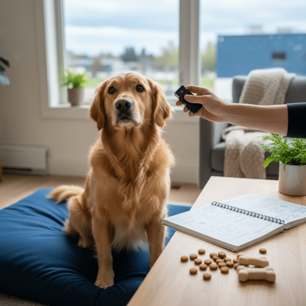 dog clicking
