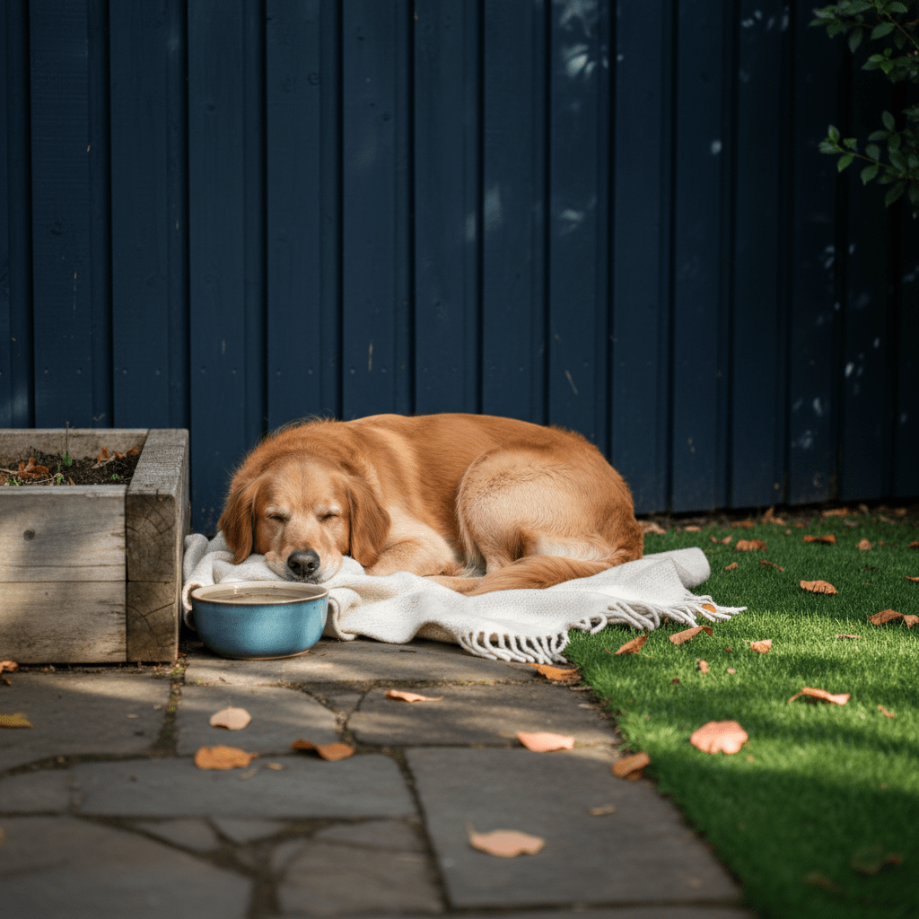 dog outside
