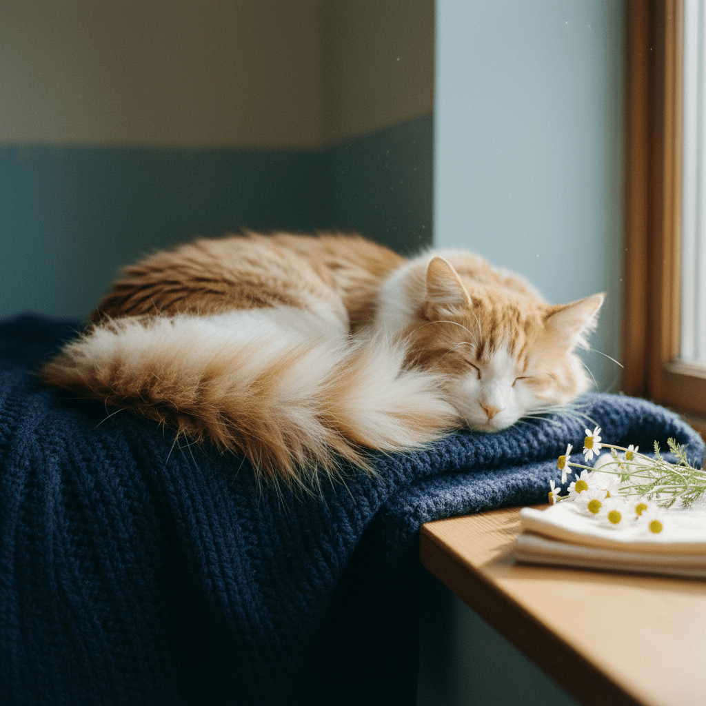 cat fluffy tail