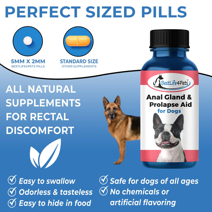 Dog Anal Gland Supplement & Prolapse Remedy