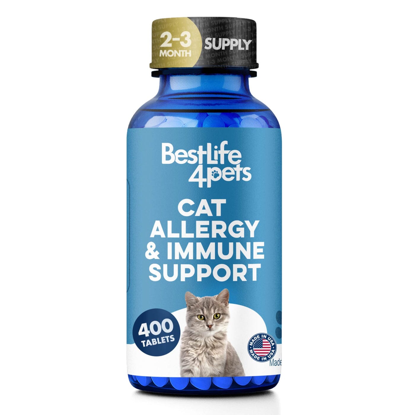 Cat Allergy Relief & Immune Support Remedy BestLife4Pets 