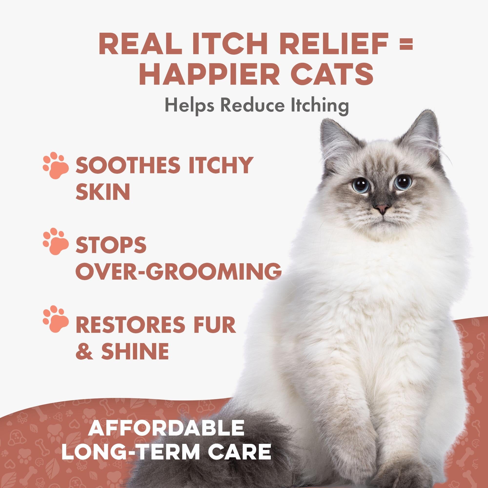 Cat Itchy Skin & Healthy Coat Remedy BestLife4Pets 