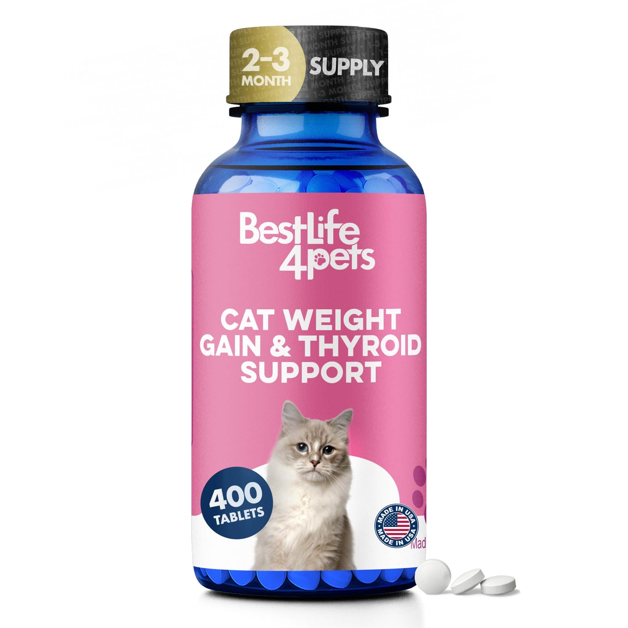 Cat Weight Gain + Hyperthyroidism Support Remedy BestLife4Pets 