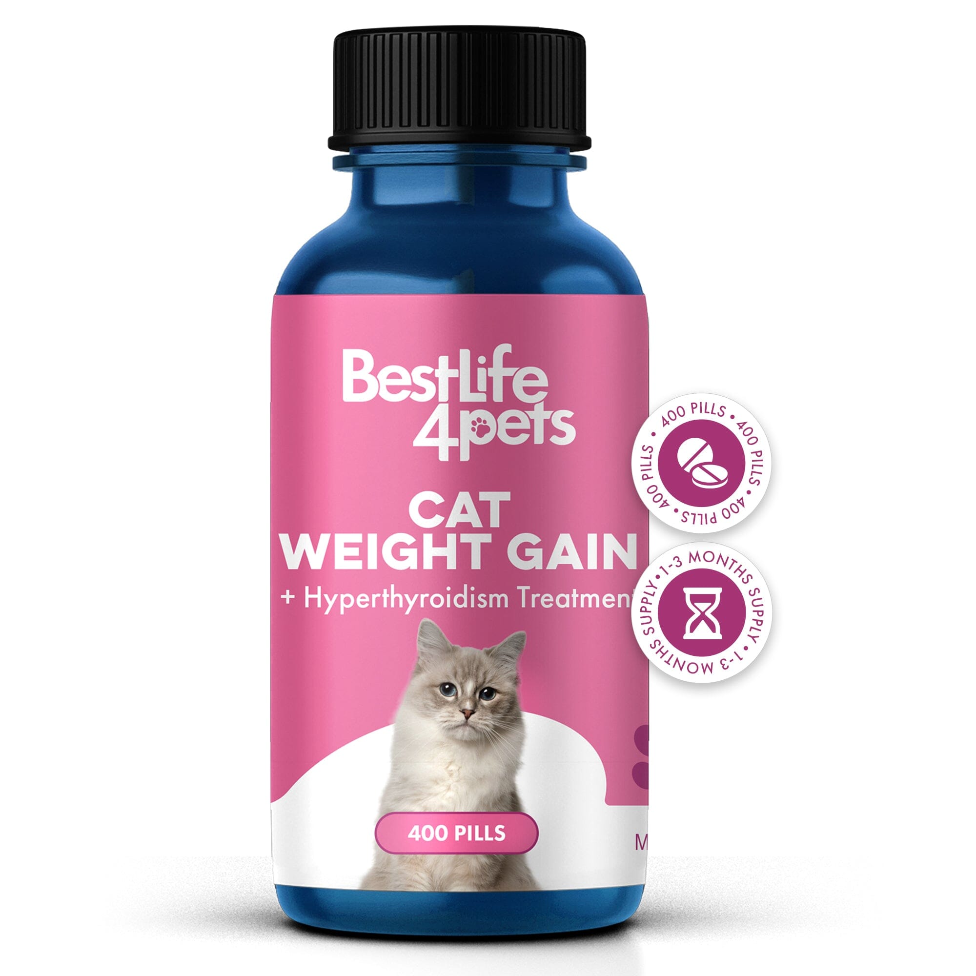 Cat Weight Gain & Hyperthyroid Bundle (Hyperthyroidism, Weight Gain) BestLife4Pets 