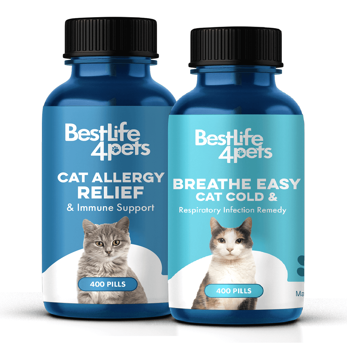 Cat Respiratory Relief Bundle (Colds, Sneezing, Congestion) BestLife4Pets