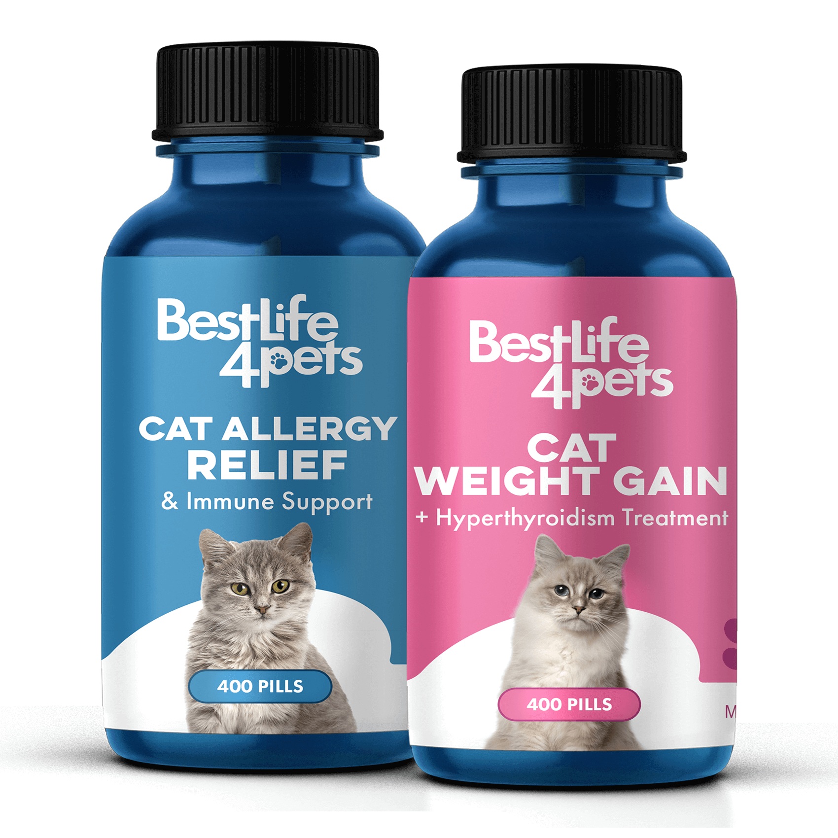 Cat Weight Gain & Hyperthyroid Bundle (Hyperthyroidism, Weight Gain) BestLife4Pets 
