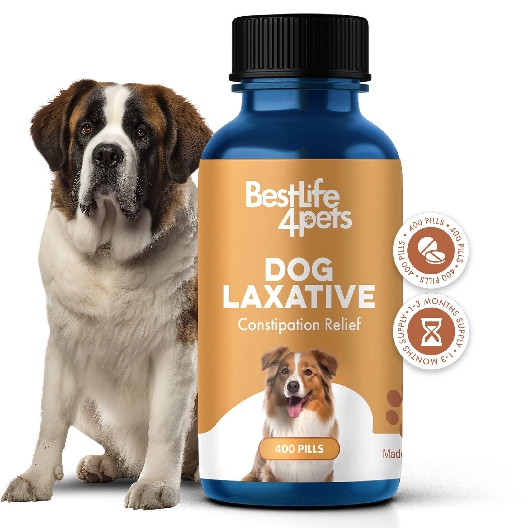 Natural Dog Laxative & Constipation Treatment BestLife4Pets 