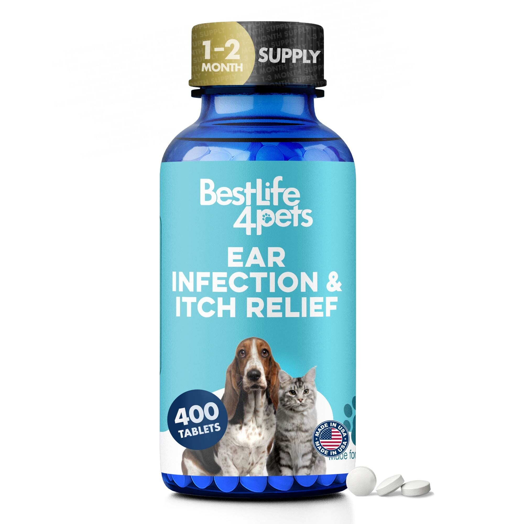 Dog & Cat Ear Infection & Itch Relief Remedy BestLife4Pets 