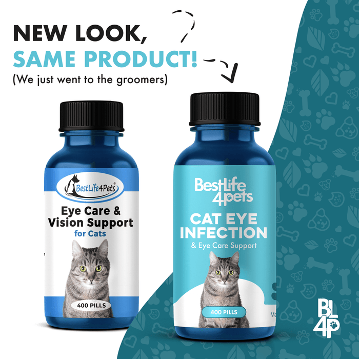 Feline Eye Care & Vision Support - Natural Cat Eye-Infection Relief Remedy BestLife4Pets 