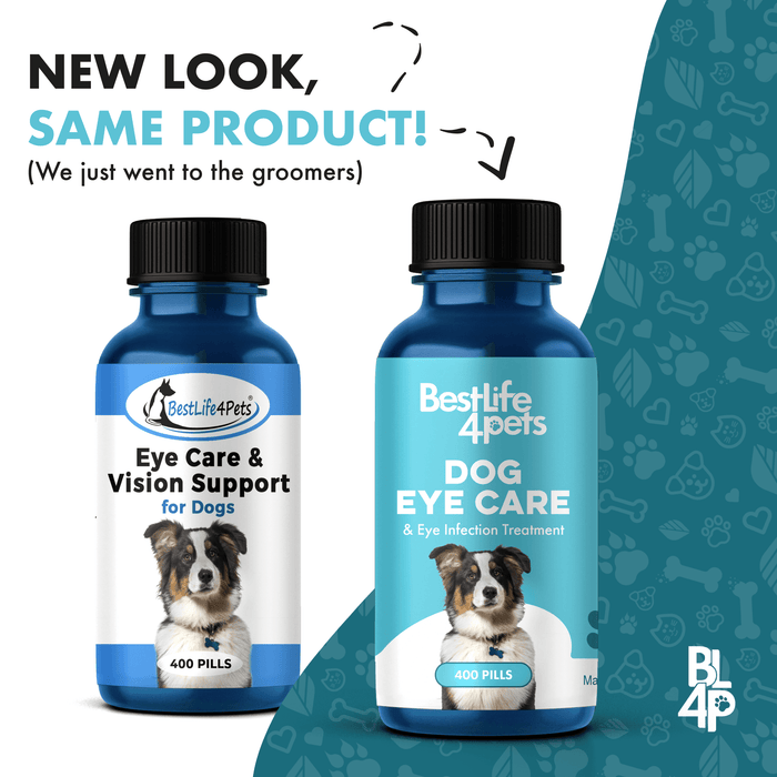 Natural Dog Eye Infection Treatment - Helps Conjunctivitis, Watery Eyes, Red Eye, and General Eye Care BestLife4Pets 