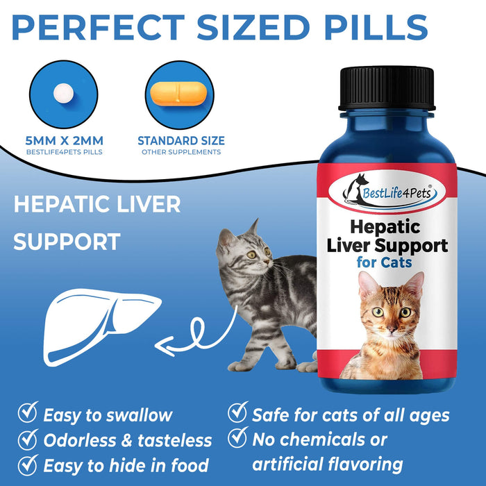 Pure SAMe Liver Support For Cats - Chicken Flavored Supplement For Hepatic & Cognitive Health