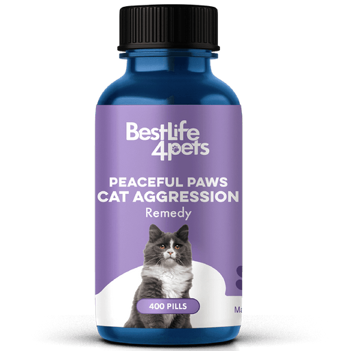 Peaceful Paws Cat Aggression & Anxiety Management for Stress, Spraying, Territorial Behavior BestLife4Pets 