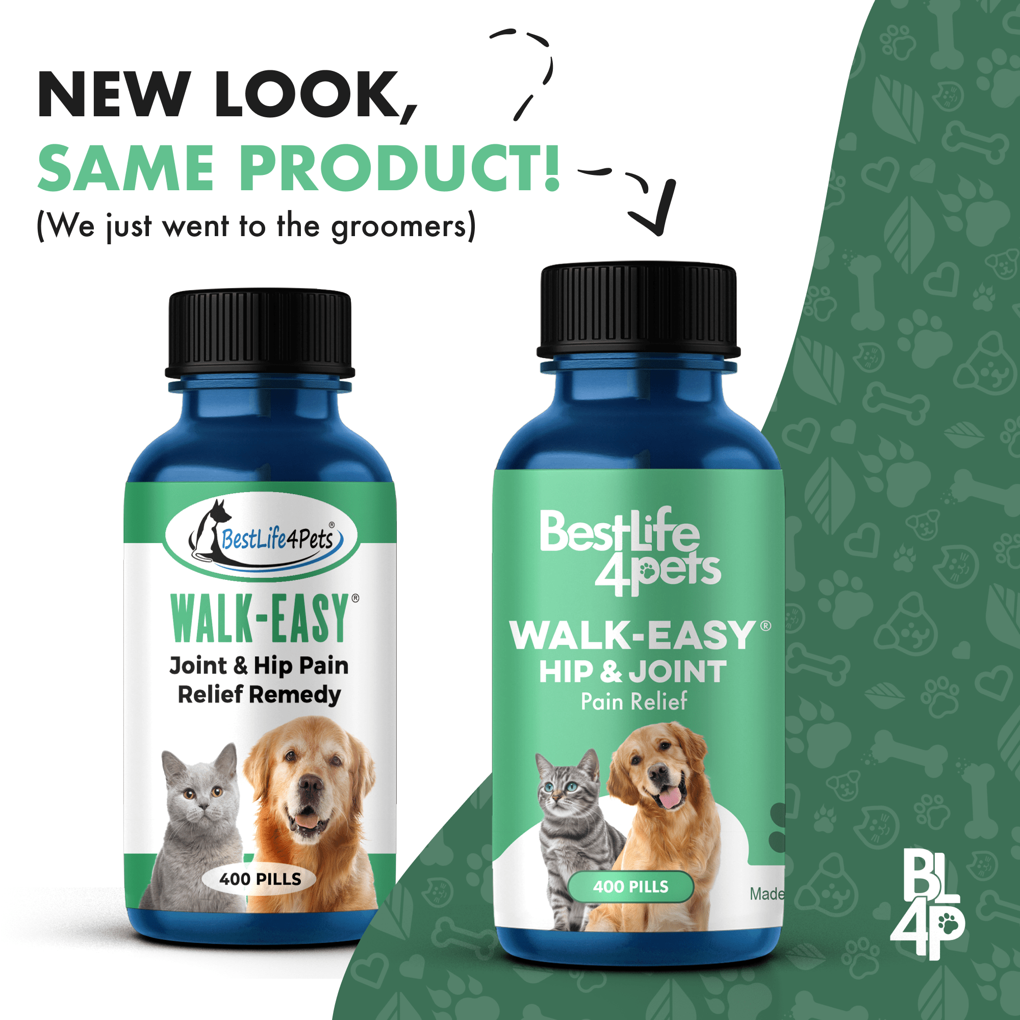 WALK EASY Natural Pain Relief for Dogs Cats Hip Joint Arthritis