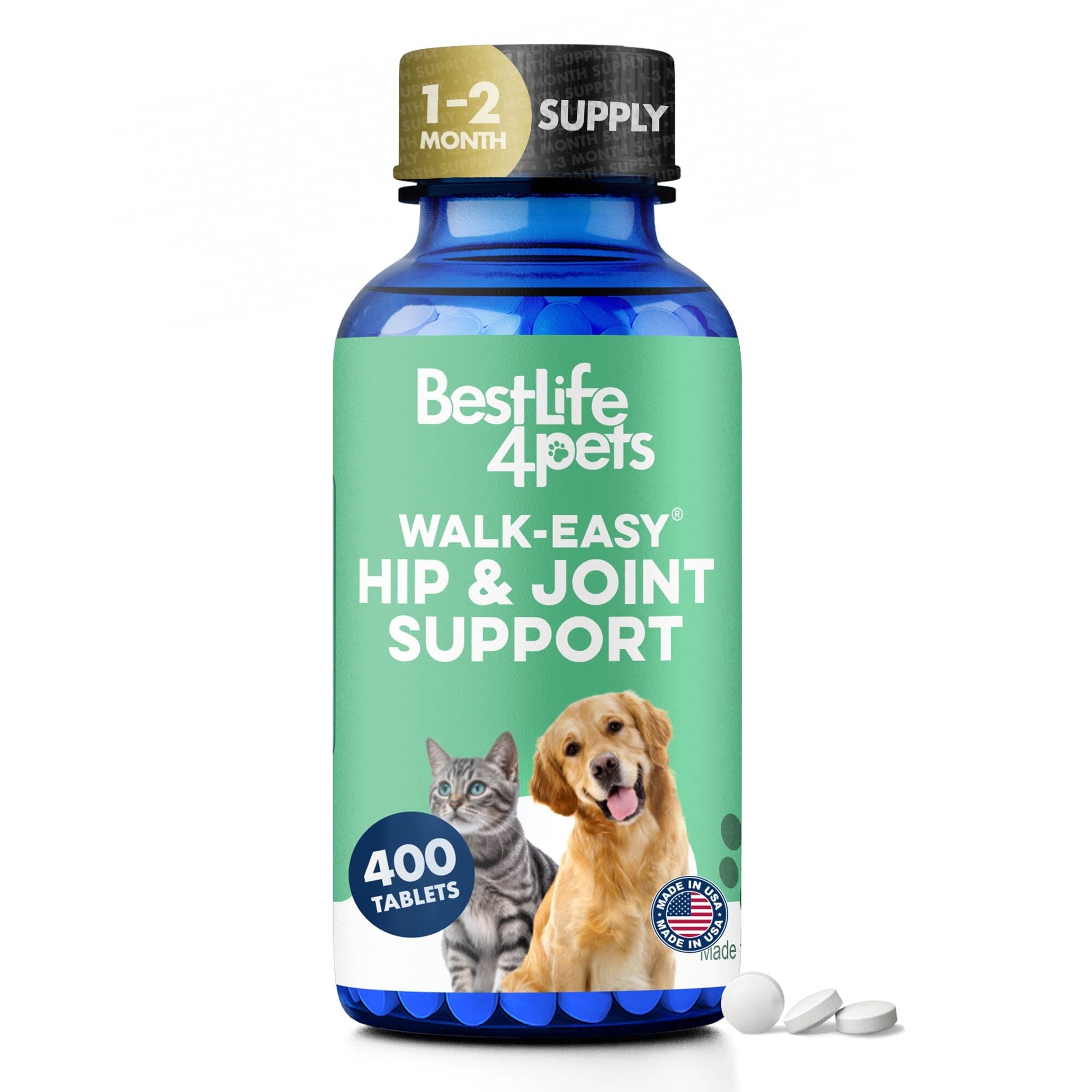 Dog & Cat WALK-EASY® Joint & Hip Pain Relief Remedy BestLife4Pets 